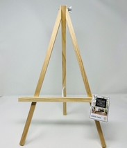 LG Tabletop Wooden Easel Natural Light Finish 19&quot; Tall 12&quot; Long - £13.90 GBP