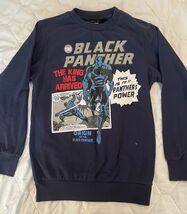 Kids Marvel Pullover Sweater Large Comic The Black Panther Power Sweatshirt - $278.59 MXN