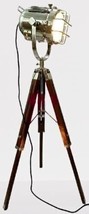 Nautical Floor Lamp Wooden Tripod Stand Vintage For Decor Christmas Gift - £99.39 GBP