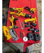 Dewalt 7 Pc. 18v Power Tool Combo Kit Drills, Saws, grinder, batteries, ... - $403.93 CAD