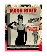 Moon River Vintage Piano Sheet Music Audrey Hepburn Breakfast At Tiffany... - £14.86 GBP