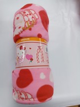 Hello Kitty Valentine&#39;s Day Ladies Heart Fleece Pink Sleep Pant PJ’s Medium - $15.99