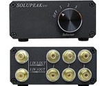 Premium Rca Switch Box, 3 In 1 Out Audio Switch, Stereo Switch Box With ... - $96.99