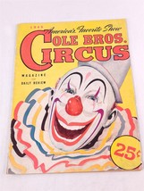 ✅ Circus Program 1945 Cole Bros Magazine Daily Review Souvenir Vintage - $24.74