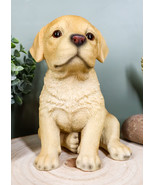 Ebros Realistic Sitting Adorable Labrador Puppy Statue 6.75&quot; Tall Pet Pal - €26,01 EUR