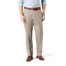 Dockers Men&#39;s Signature Lux Cotton Classic Fit Creased Khaki Pants, 40W ... - £20.59 GBP