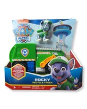 PAW Patrol, Rocky’s Recycle Truck Vehicle with Collectible Figure - £19.58 GBP
