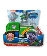 PAW Patrol, Rocky’s Recycle Truck Vehicle with Collectible Figure - £19.65 GBP