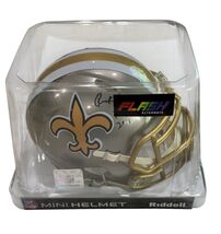 Rickey Jackson Signed Flash Alternate Saints Mini Helmet Auto NFL Authen... - $147.51