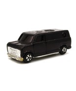 Vintage Made in Japan Hong Kong Diecast Metal Toy Car Custom Van Black R... - $13.87 CAD