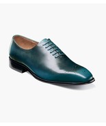 Stacy Adams Hallquist Plain Toe Oxford Shoes Leather Turquoise 25742-440 - $2,804.10 MXN