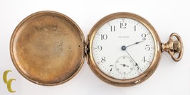 Waltham Antique Full Hunter Gold Filled Pocket Watch Gr 610 Size 16 7 Jewel - £415.47 GBP