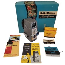 Vintage Bell &amp; Howell Wilshire 8MM Movie Camera 220 W/Accessories Origin... - $98.99