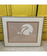 MOONRISE art Piece 12/300 L P LEIFEY birds Noon Mid Century Modern Mcm - $198.00