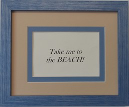 Home Decor Decorative Wall Quote Sign Beach Summer- Take Me to the Beach 8x10 - £14.35 GBP