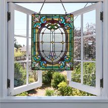 Fine Art Lighting Tiffany Stained Glass Window Panel Hanging - £230.20 GBP