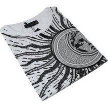 Men LAVERITA European Fashion Crew Shirt Medusa Medallion 94462 White image 2