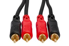 Hosa CRA-201AU Stereo Interconnect, Dual RCA to Same, 3.3 Feet - $20.26
