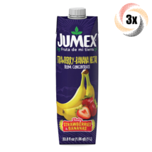 3x Cartons Jumex Strawberry Banana Nectar Flavor Drink 33.8 Fl Oz Fast S... - £21.87 GBP
