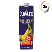 3x Cartons Jumex Strawberry Banana Nectar Flavor Drink 33.8 Fl Oz Fast S... - £21.51 GBP