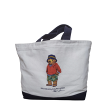 Polo Ralph Lauren Beach Polo Bear White Tote $199 WORLDWIDE SHIPPING - £116.03 GBP