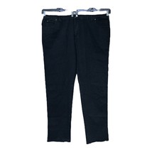 Liberty Blue Men Black Denim Partial Elastic UNHEMMED Jeans Big Tall Size 52 New - £15.72 GBP