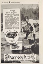 1929 Print Ad Kennedy Kits Fish Tackle Boxes Lady Fly Fishing Van Wert,Ohio - £10.57 GBP