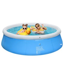 Inflatable Above Ground Pool, 8Ft X 27In Swimming Pool For Family, Sturd... - £58.20 GBP