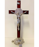 Saint Benedict 8.75&quot; Standing Crucifix,  New **LAST ONE** - £31.14 GBP