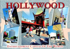 Postcard  California Hollywood Walk of Fame Entertainment Capital 6 x 4 ins. - £4.01 GBP