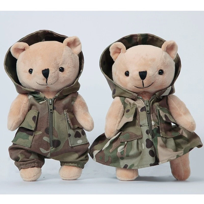 Combat Tactical Bears Toy Outdoor Camping Equipment Camouflage Training Doll - $39.82