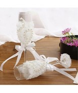 Bride Champagne Wine Glasses Gift Set Bridal shower - $28.99