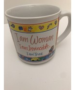 Cup Mug I am Woman I am Invincible I Am Tired Kathy Davis Design Recycle... - $206.03 MXN
