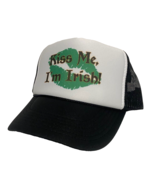Kiss Me, I&#39;m Irish Hat St Patrick&#39;s Day Hat Trucker Hat Adjustable Black... - $24.09 CAD