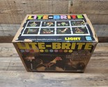 Original 1978 Vintage LITE BRITE Hasbro Toy Working, Pegs Sheet &amp; Box SH... - £39.61 GBP