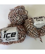 Ice Yarns Bulky Twist 15108 Copper Black White Nylon Acrylic Blend 50g 4... - £12.43 GBP