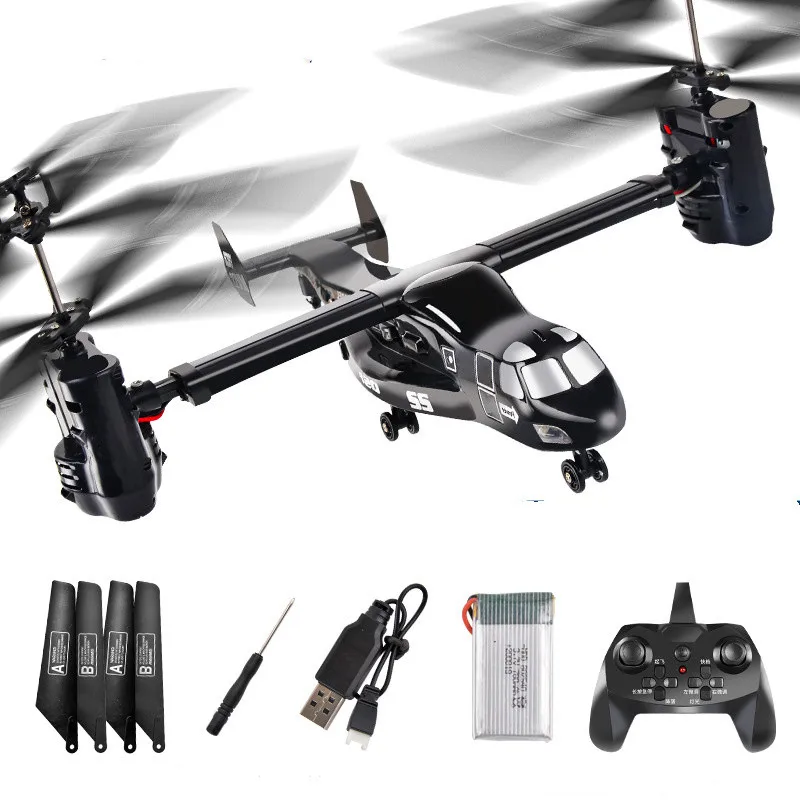 V22 Osprey RC Helicopter Toy Remote Control 2.4HZ 4CH With LED Light Mod... - $80.85+