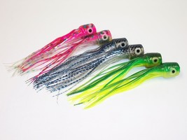 Chugger Head Trolling Lures 12&quot; Multicolor for Big Game Fishing Pack of 6 - £34.33 GBP