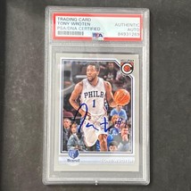 2016-17 Panini Complete #91 Tony Wroten Signed Card AUTO 10 PSA Slabbed Grizzlie - £39.32 GBP