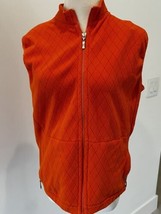 Escada Sport Orange Quilted Vest Women’s  Size Medium  Super Soft - $413.01 MXN