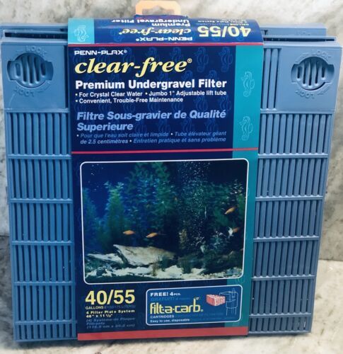 Primary image for Penn-Plax Clear Free Premium Undergravel Filter. 4 Filter Plate Sys. 46x11.5”.
