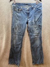 Seven 7 For All Mankind Jeans Womens 32 Blue Straight Denim Pants - $15.30