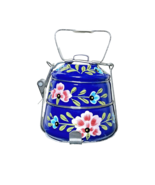 Designer Printed Indian Tiffin Lunchbox 2 Tier Hand Painted Tiffin - €38,23 EUR