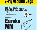 CP211 Eureka / Sanitaire Type MM Micro Paper Bags, 9/pk - $22.00