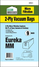 CP211 Eureka / Sanitaire Type MM Micro Paper Bags, 9/pk - $22.00