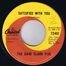 Dave Clark Five Satisfied With You 45 rpm Don&#39;t Let Me Down Canadian Press - £3.85 GBP