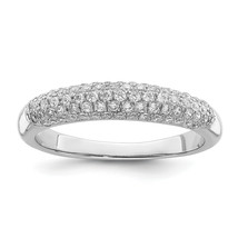 Brilliant Embers Silver  79 stone Micro Pav CZ Ring QMP249 - $807.71 MXN