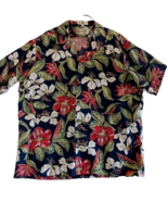 Hilo Hattie Mens the Hawaiin Original Shirt Black Size 2XL Floral - £14.58 GBP