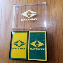 Gateway Playing Deck Of Cards Set Of 2 With Original Box Plastic Case Se... - $6.89