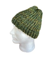 Handmade Green knitted Winter Hat Toque Cap - £15.54 GBP